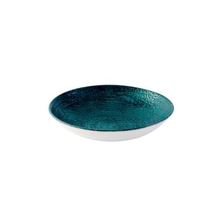 Tallerken coupe dyb marine grøn 248 mm Homespun Chroma Churchill 