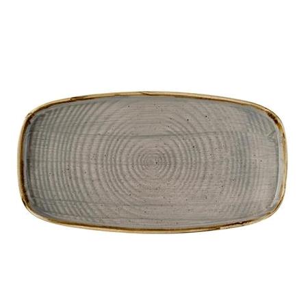 Serveringsfad grå B350 x D185 mm Stonecast Walled Churchill 