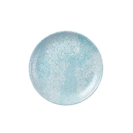 Tallerken coupe aquamarine 217 mm Med Tiles Churchill 