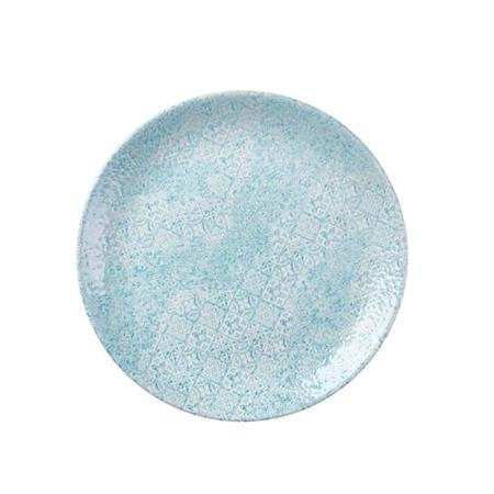 Tallerken coupe aquamarine 260 mm Med Tiles Churchill 