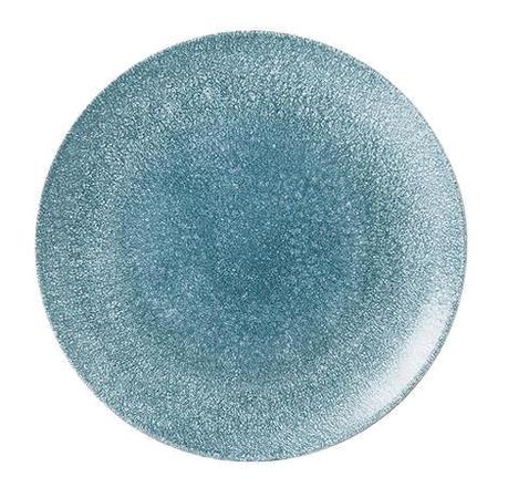 Tallerken coupe blå 280 mm Studio Prints Raku Churchill 