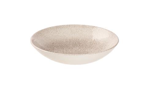 Tallerken coupe dyb sand 182 mm Studio Prints Raku Churchill 