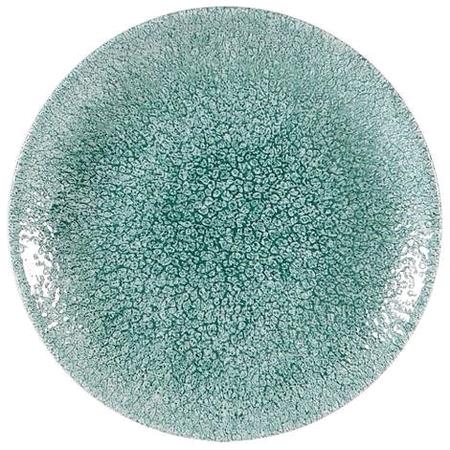 Tallerken coupe jade grøn 165 mm Studio Prints Raku Churchill 