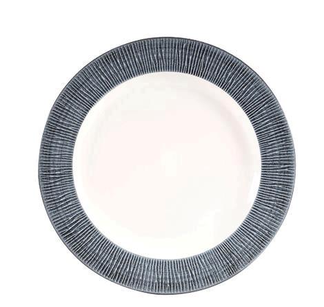 Tallerken m/blå fane 276 mm Bamboo Churchill 