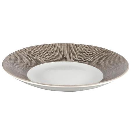Tallerken dyb m/sort fane 281 mm Bamboo Churchill 