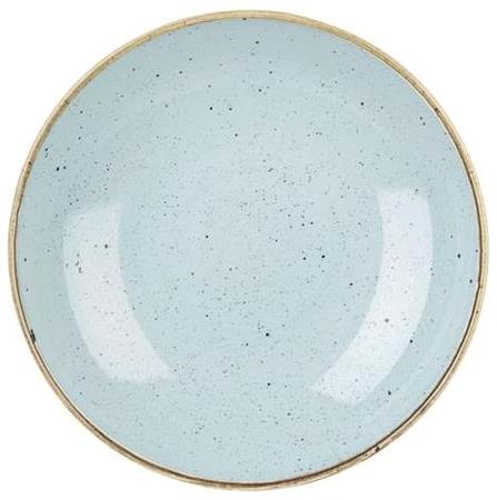 Tallerken coupe dyb lyseblå 248 mm Stonecast Churchill 