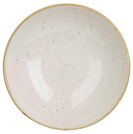 Tallerken coupe dyb vanilje 182 mm Stonecast Churchill 