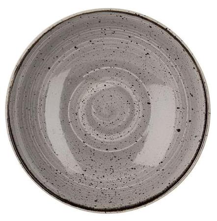 Tallerken coupe dyb grå 248 mm Stonecast Churchill 