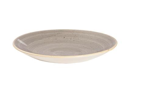 Tallerken coupe dyb grå 225 mm Stonecast Churchill 