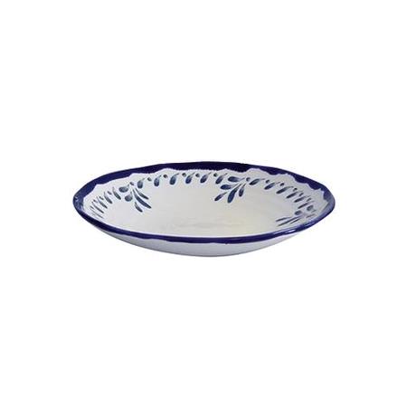 Tallerken dyb blue 250 mm Harvest Mediterranean Dudson 