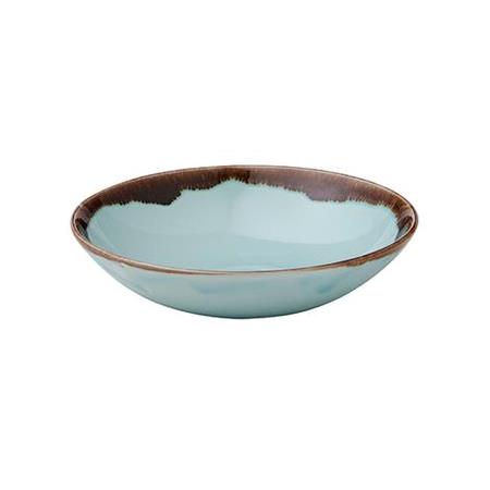 Tallerken dyb turquoise 182 mm Harvest Dudson 