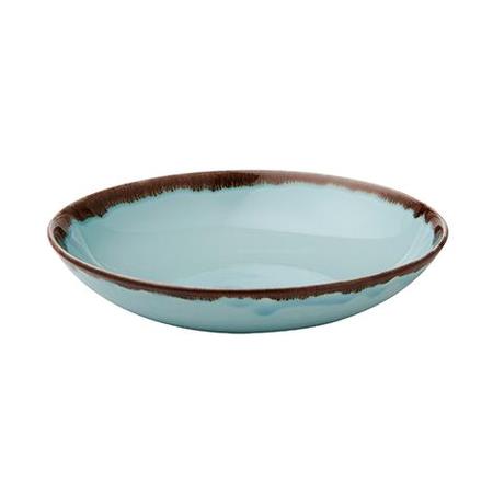 Tallerken dyb turquoise 248 mm Harvest Dudson 