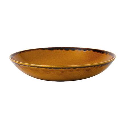 Tallerken dyb brown 248 mm Harvest Dudson 