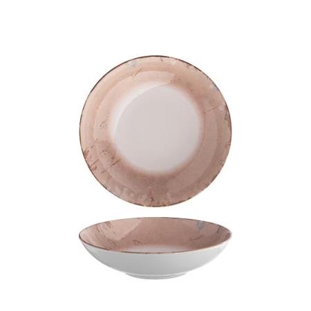 Tallerken coupe dyb rosa 215 mm Stone 