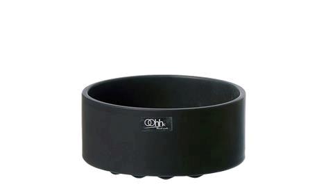 Skål sort D120 x H55 mm Wave trays 