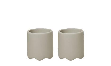 Æggebæger lyse brun D50 x H50 mm 2 stk. Wave trays 
