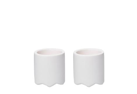 Skål hvid D50 x H50 mm 2 stk. Wave trays 