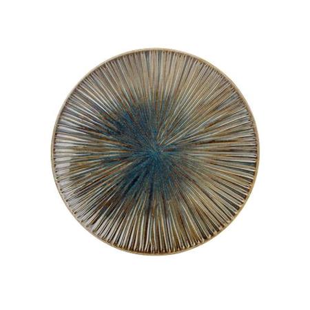 Tallerken blå/brun 200 mm Halo 