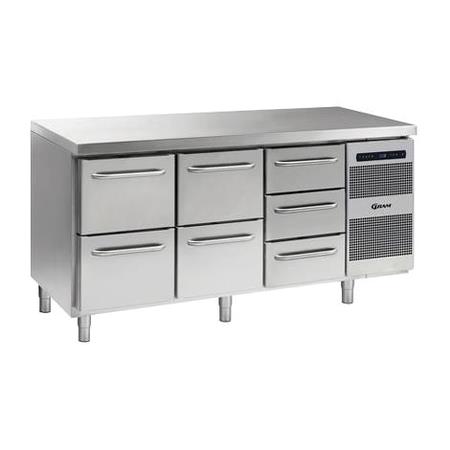Kølebord Gastro K 1807 CSG A 2D/2D/3D L2 Gram 