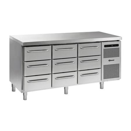 Kølebord Gastro K 1807 CSG A 3D/3D/3D L2 Gram 