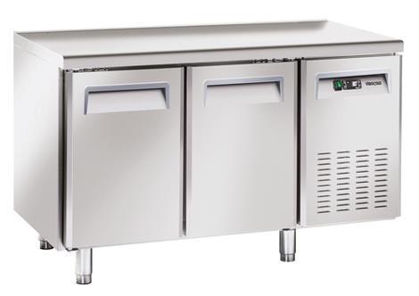 Kølebord BCC2 med 2 låger u/bagkant Vibocold 