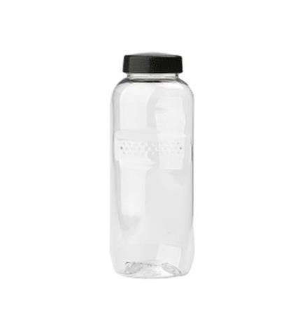 Drikkevandsflaske 0,5 L m/ sort skruelåg 