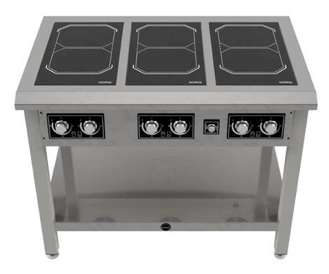 Kogebord SPIN06 induktion 6 zoner NORQI 