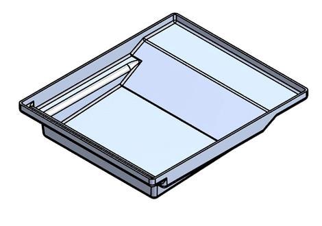 Spildbakke til Pommes dispenser F3D3S Franke - single 