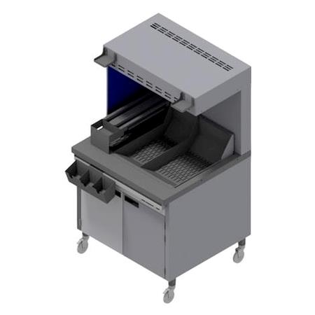 Pommes frites varmer 900mm venstre side Follett 