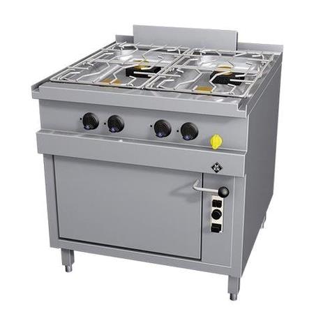 Komfur Optima 850 m/4 blus gas og gasovn MKN 