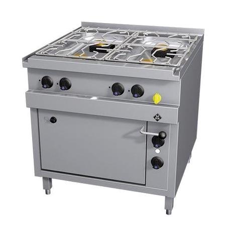 Komfur Optima 850 m/4 blus gas og el-ovn MKN 