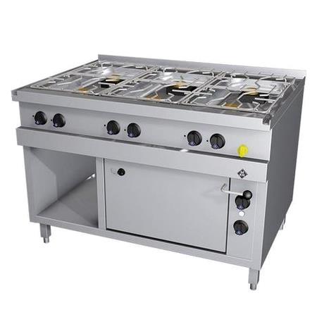 Komfur Optima 850 m/6 blus gas og el-ovn MKN 