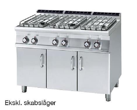 Kogebord PC-712GP 6 blus gas Lotus 