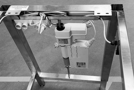 Hæve-/sænke understel for 4 pld/zoner Bredde 700 mm 