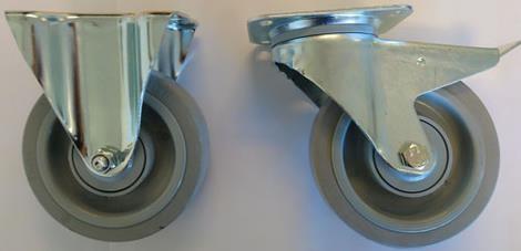 Hjul 200 mm 4 stk - 2 m/bremser SDX Thermobox 