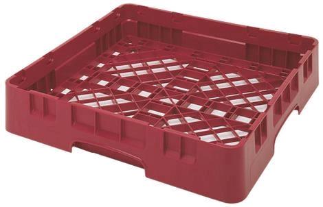 Kop- og glaskurv 500x500 mm rød Cambro 