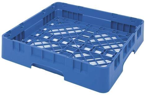 Kop- og glaskurv 500x500 mm blå Cambro 
