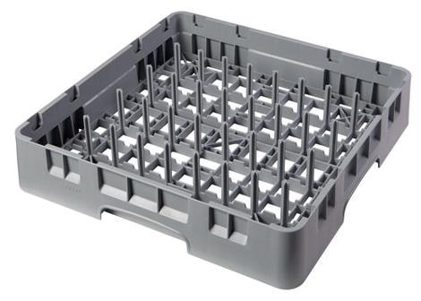 Tallerkenkurv grå 8x4 pinde 500x500mm Cambro for 1/1 GN - glat 