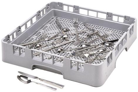 Bestikkurv 500x500 mm grå Cambro 