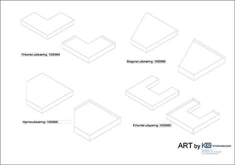 Tillæg for diagonal udskæring ART