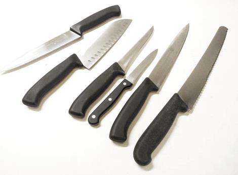 Slibning køkkenknive 1-5 stk Nettopris