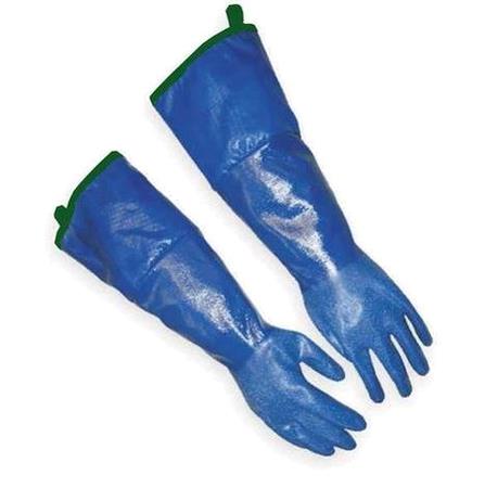 Rengøringshandske L508 mm blå 1 par 