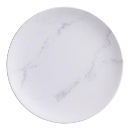 Tallerken marmor hvid 230 mm Melamin