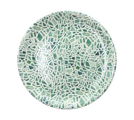 Tallerken coupe grøn mosaik 270 mm Attitude Emerald